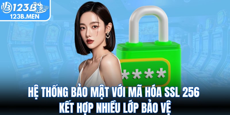 Hệ thống bảo mật với mã hóa SSL 256 kết hợp nhiều lớp bảo vệ